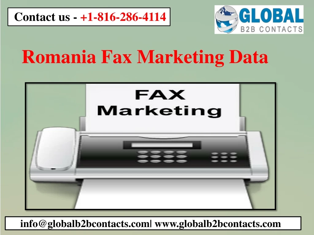 romania fax marketing data