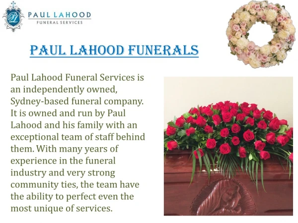 Funeral Directors Sydney | Paul Lahood Funerals