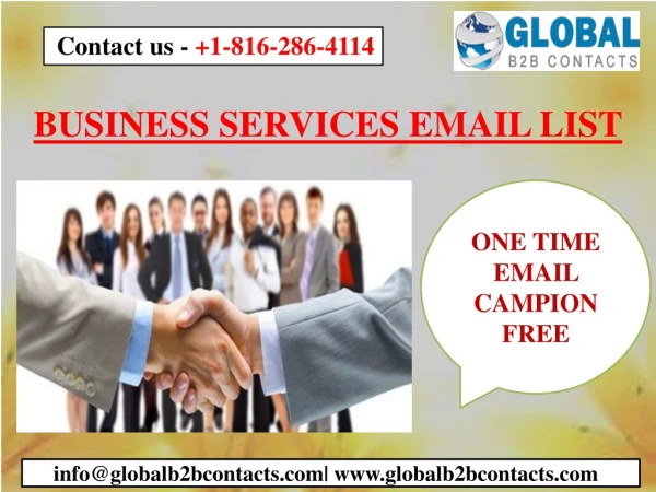 BUSINESS SERVICES EMAIL LIST