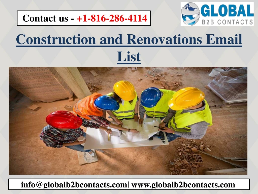 construction and renovations email list