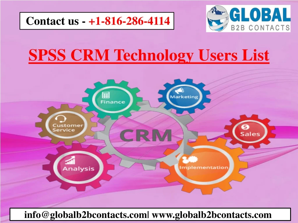 spss crm technology users list