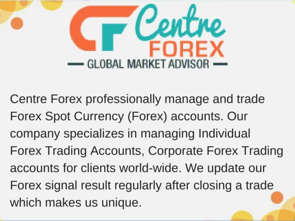 Managed Forex Account Services