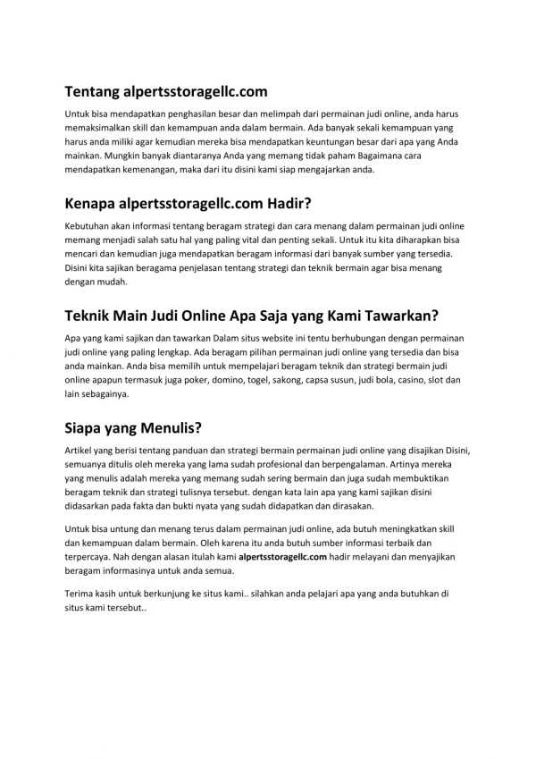 tentang alpertsstoragellc com