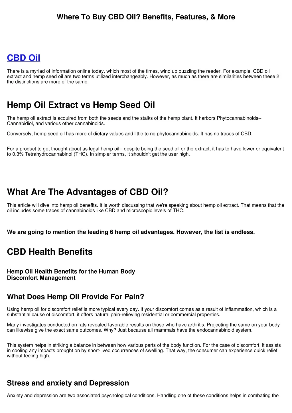 where to buy cbd oil benefits features more