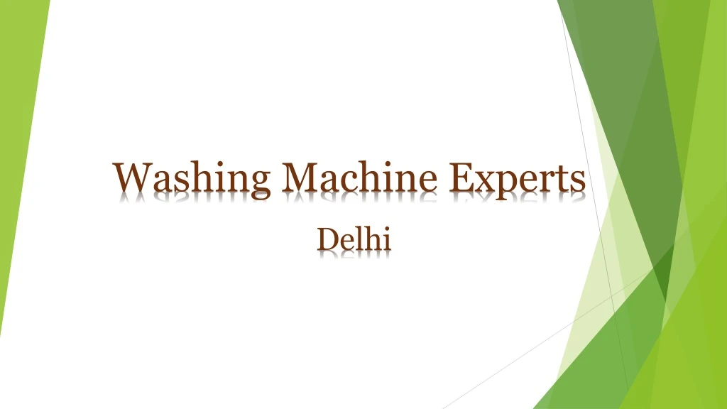 washing machine experts