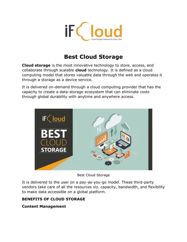best cloud storage
