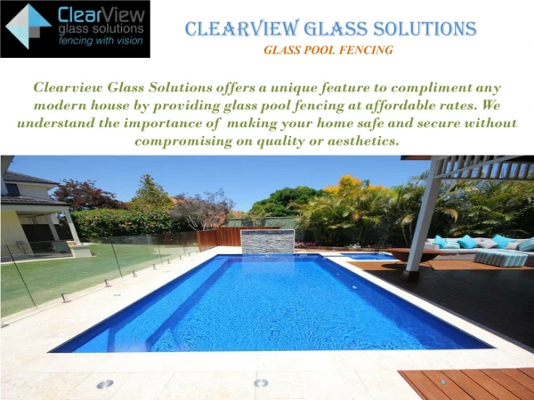 Glass Pool Fencing | ClearView Glass Solutions