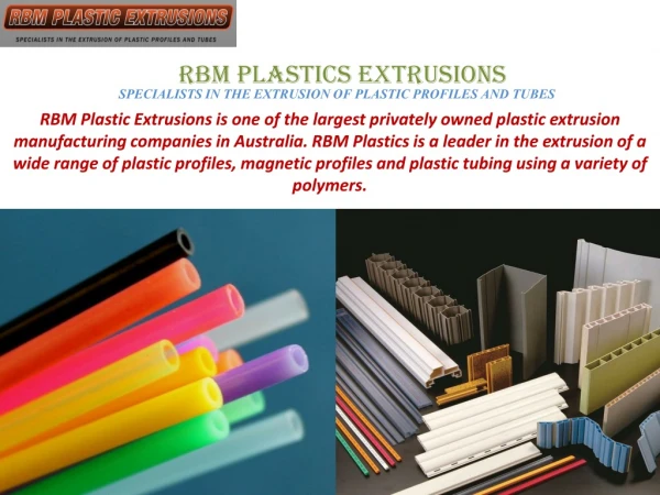 Flexible Vinyl Compounds | RBM Plastics Extrusions
