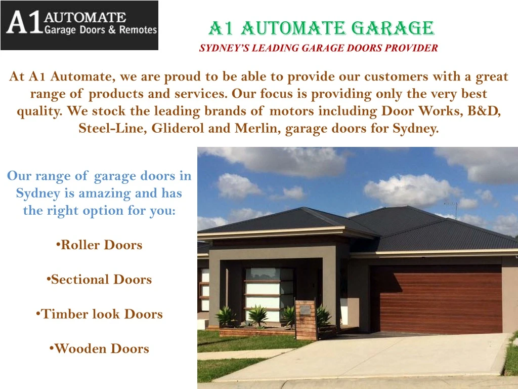 a1 automate garage