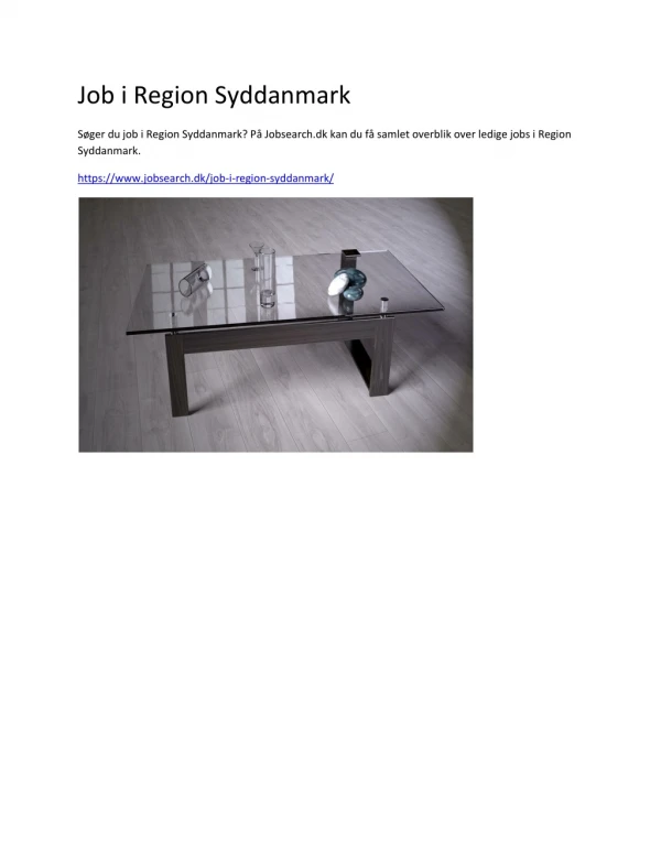 job i region syddanmark