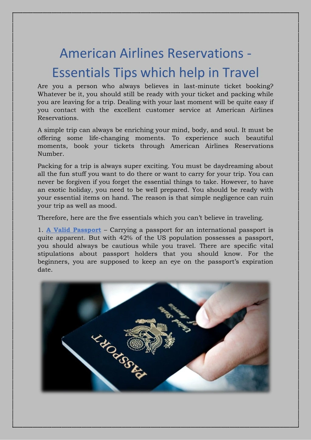 american airlines reservations essentials tips