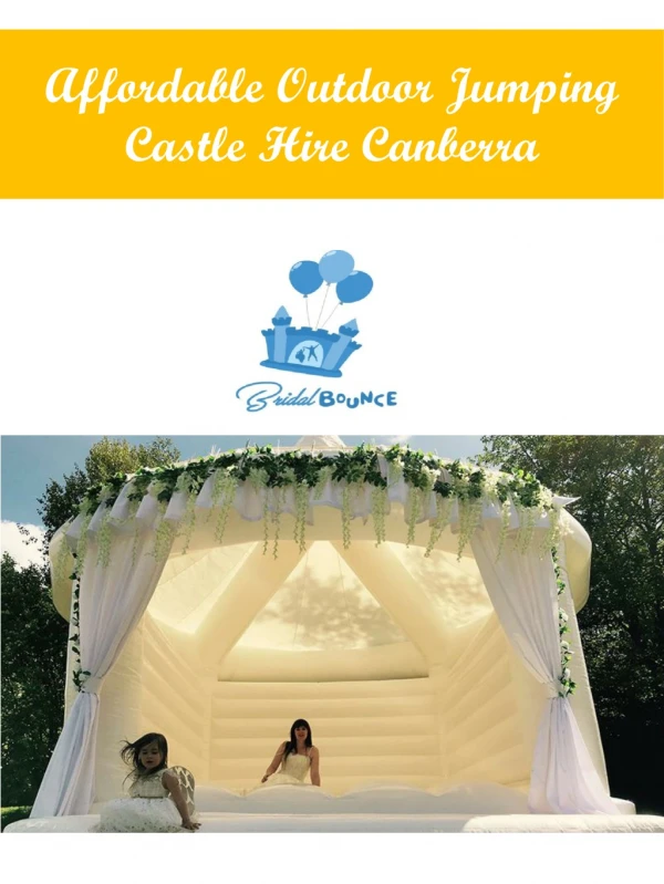 Affordable Outdoor Jumping Castle Hire Canberra