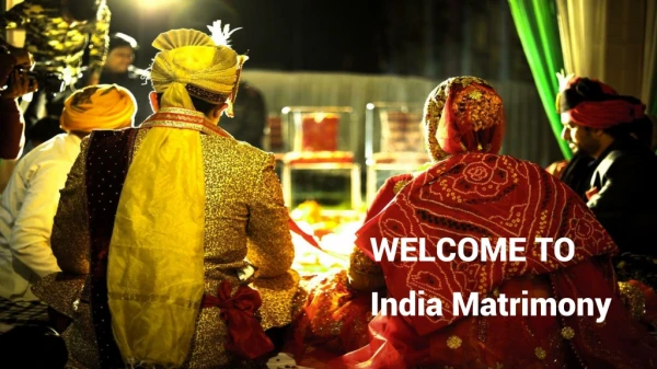 India Matrimony - The Most Important Event of Your Life