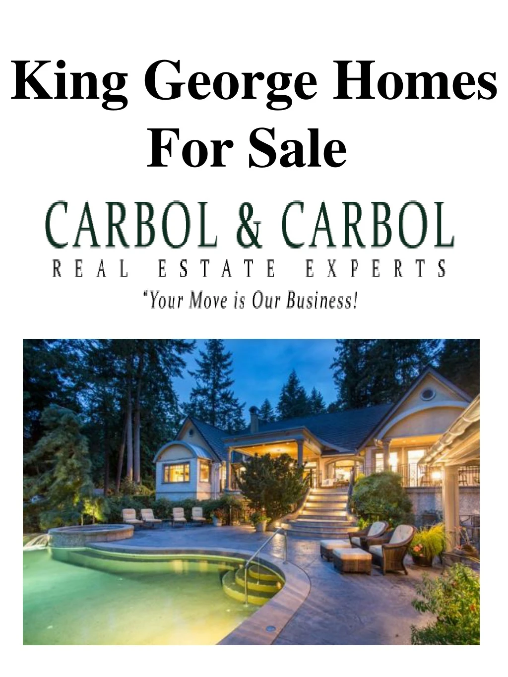 king george homes for sale