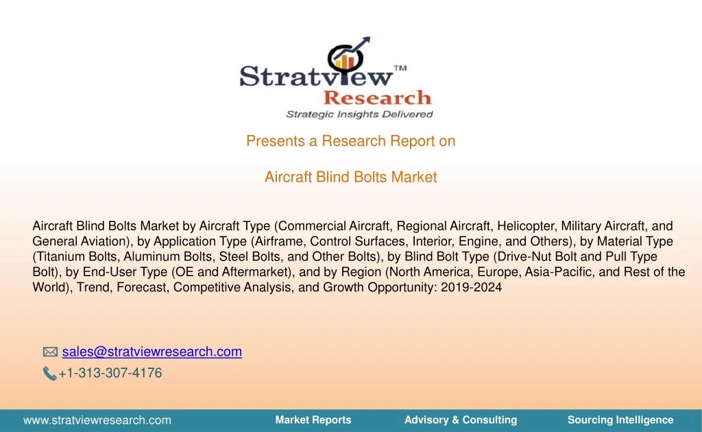 presents a research report on aircraft blind