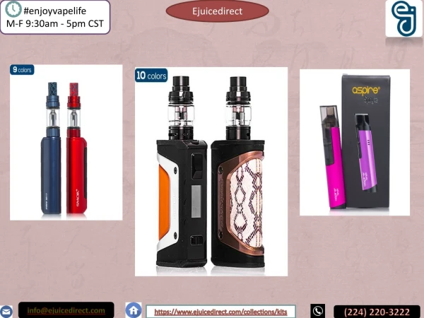 THE MOST EXCITING OPTIONS IN VAPE STARTER KIT