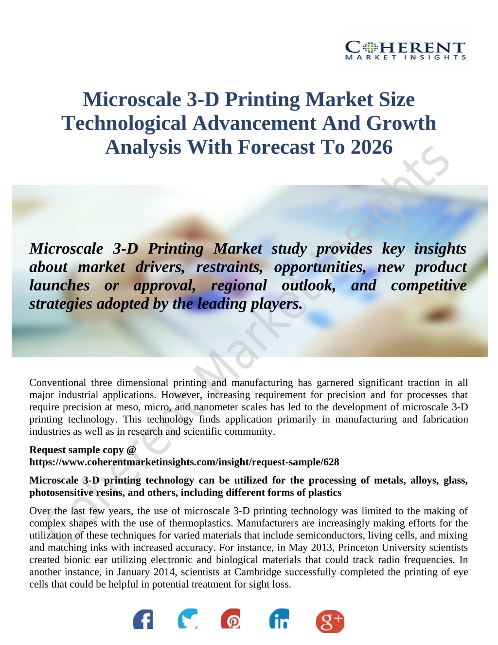 microscale 3 d printing market size technological