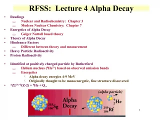 ALPHA Decay - slide 1