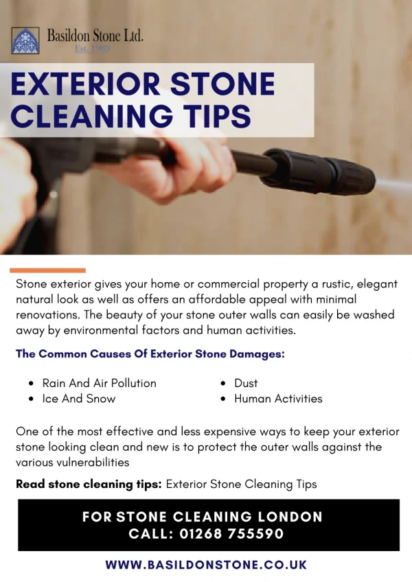 Stone Cleaning Tips