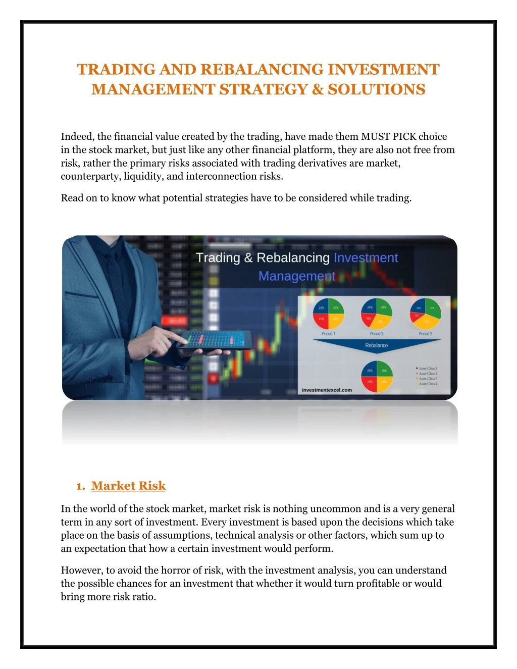 trading and rebalancing investment management