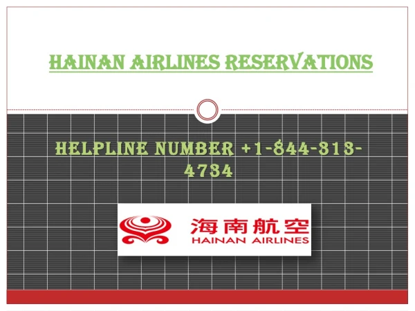 Hainan airlines manage booking helpline
