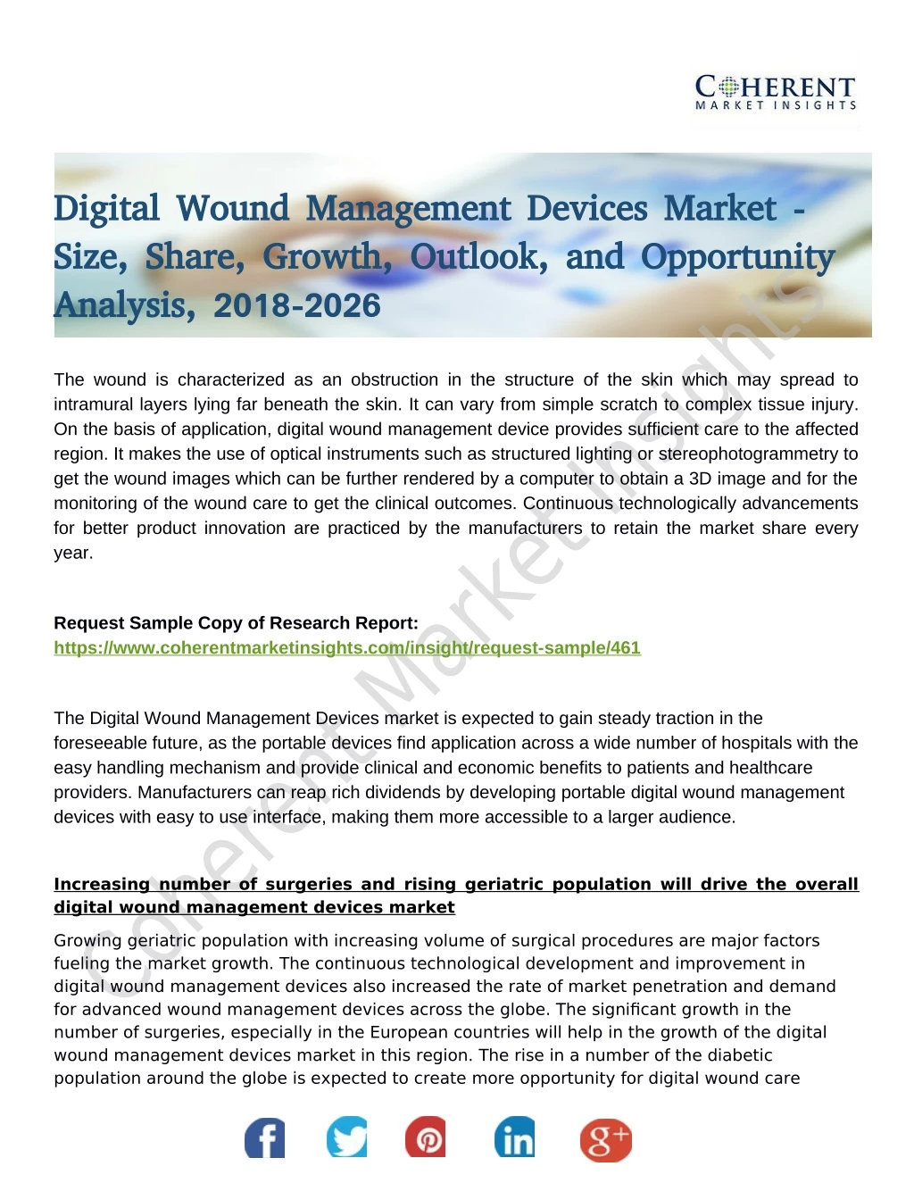 digital wound management devices market digital
