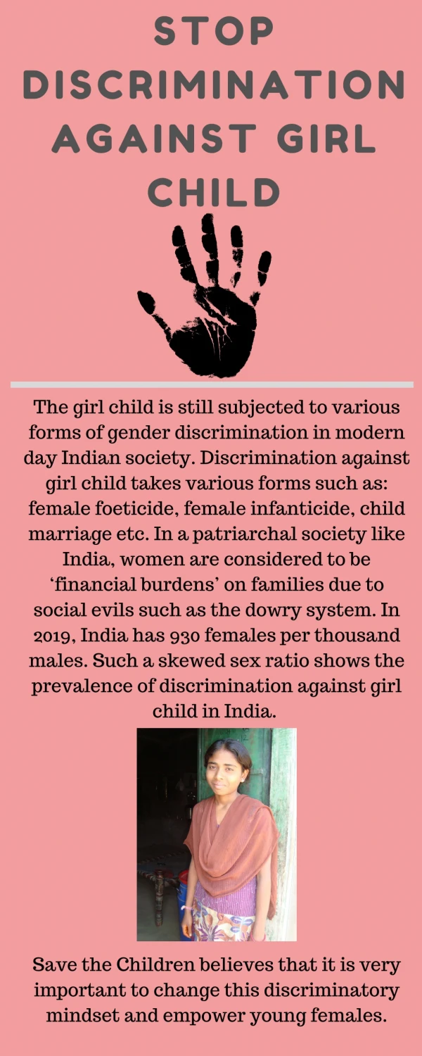 Stop discrimination against girl child