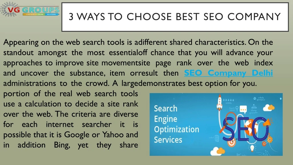 3 ways to choose best seo company