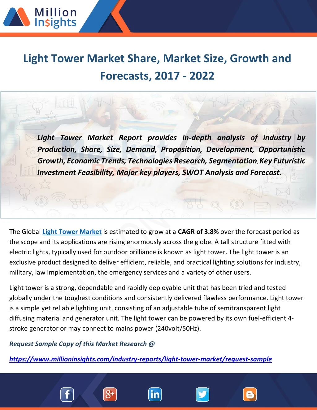 light tower market share market size growth