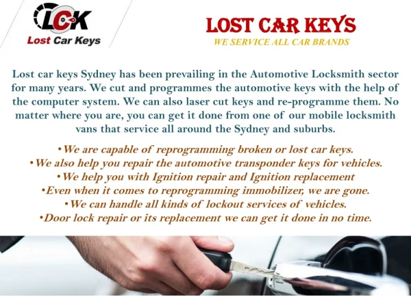 Master Key Systems | Lost Car Keys
