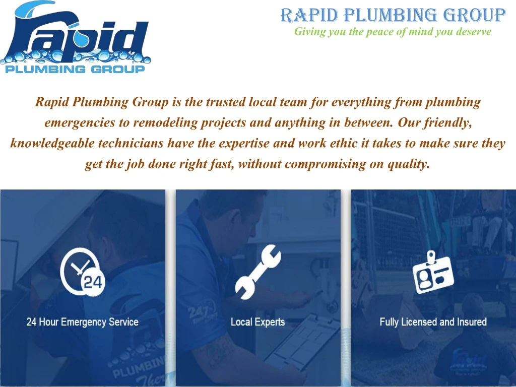 rapid plumbing group