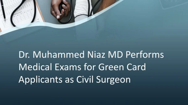 Dr. Muhammed Niaz MD