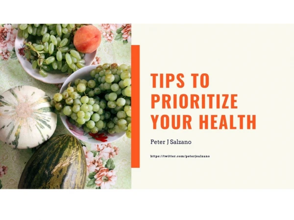 Maintain a healthy lifestyle With PeterJ Salzano Tips