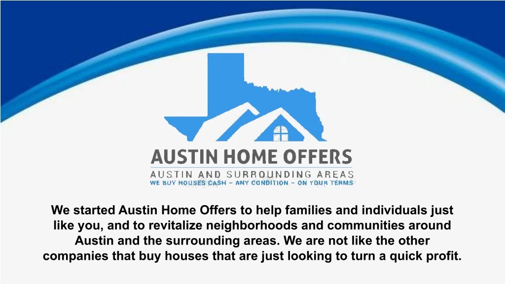 we started austin home offers to help families