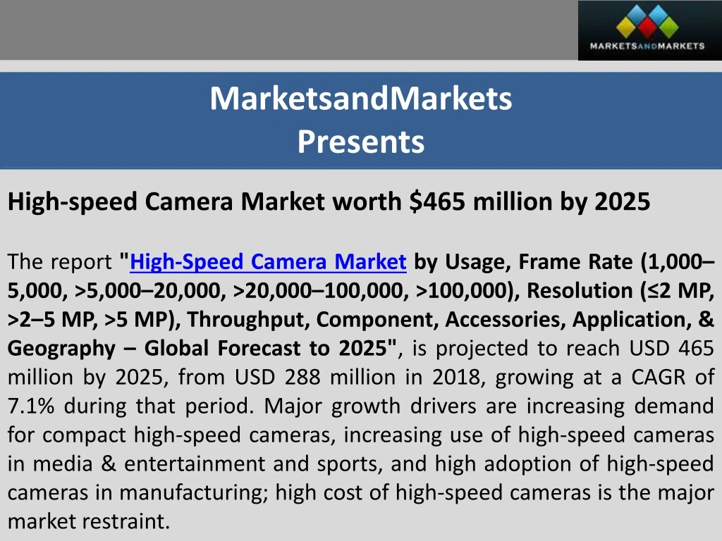 marketsandmarkets presents