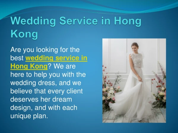 Wedding Service in Hong Kong