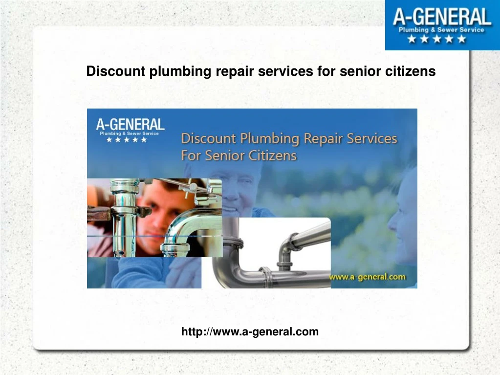 discount plumbing repair services for senior