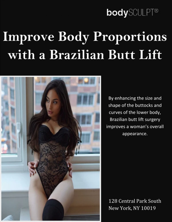 Improve Body Proportions with a Brazilian Butt Lift