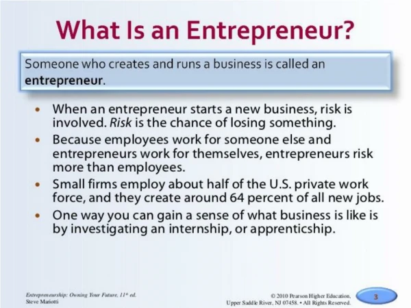 What Is An Entrepreneur?
