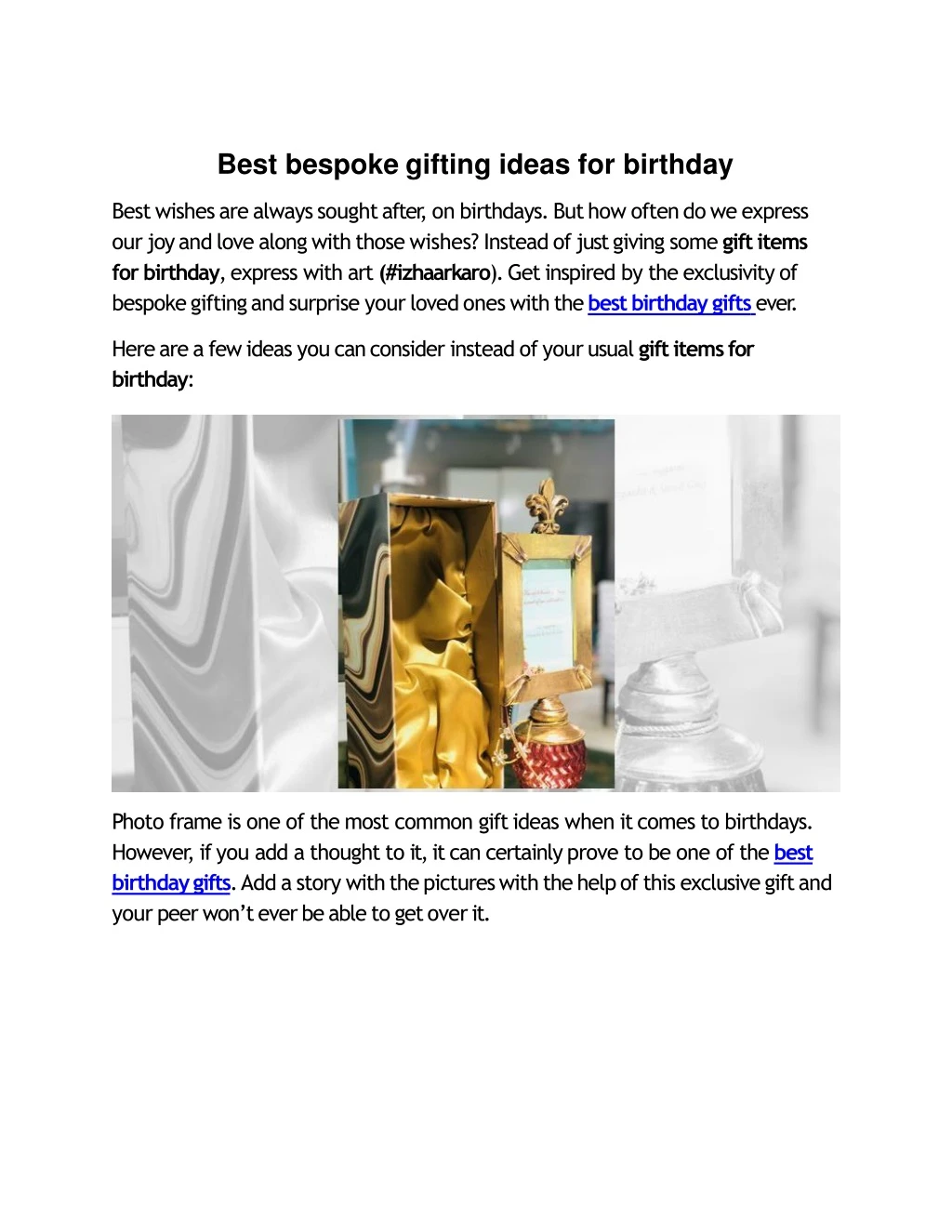 best bespoke gifting ideas for birthday best