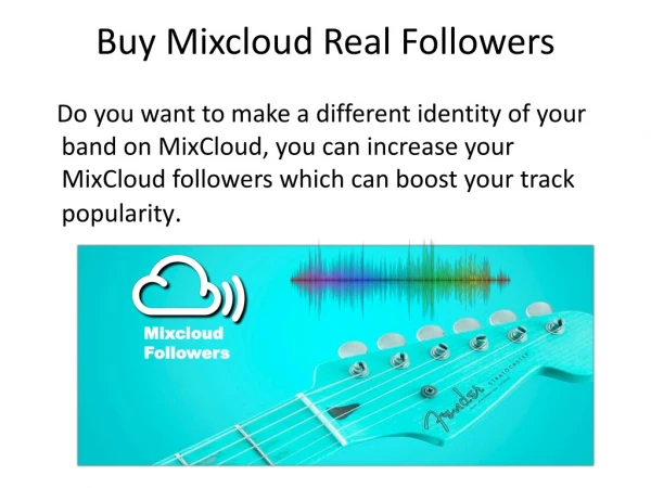 Buy Mixcloud Real Followers