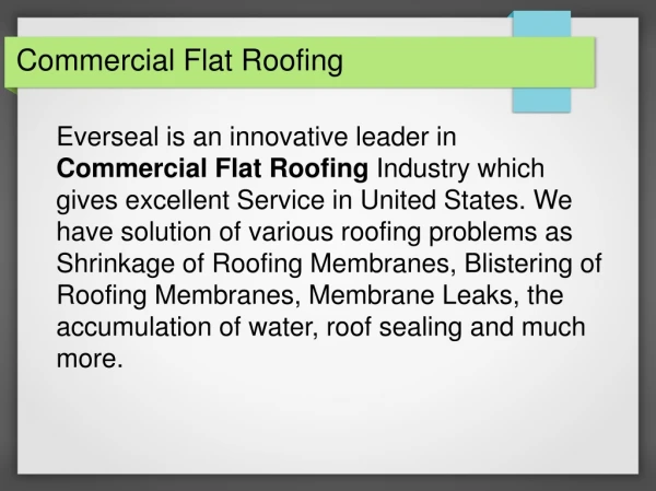 Commercial Flat Roofing Services