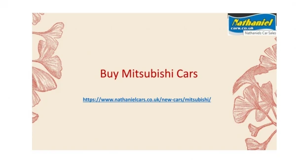 Buy new Mitsubishi Cars