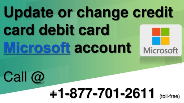 Credit card debit card Microsoft account