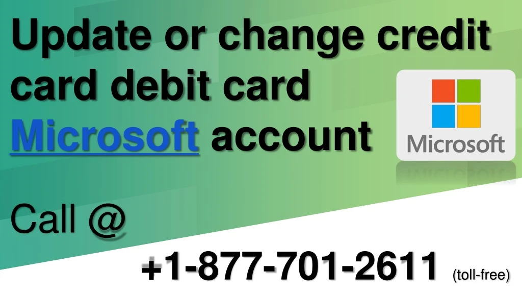 update or change credit card debit card microsoft account