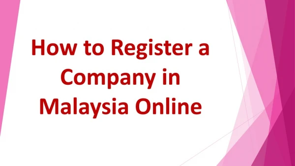 How to Register a Company in Malaysia Online