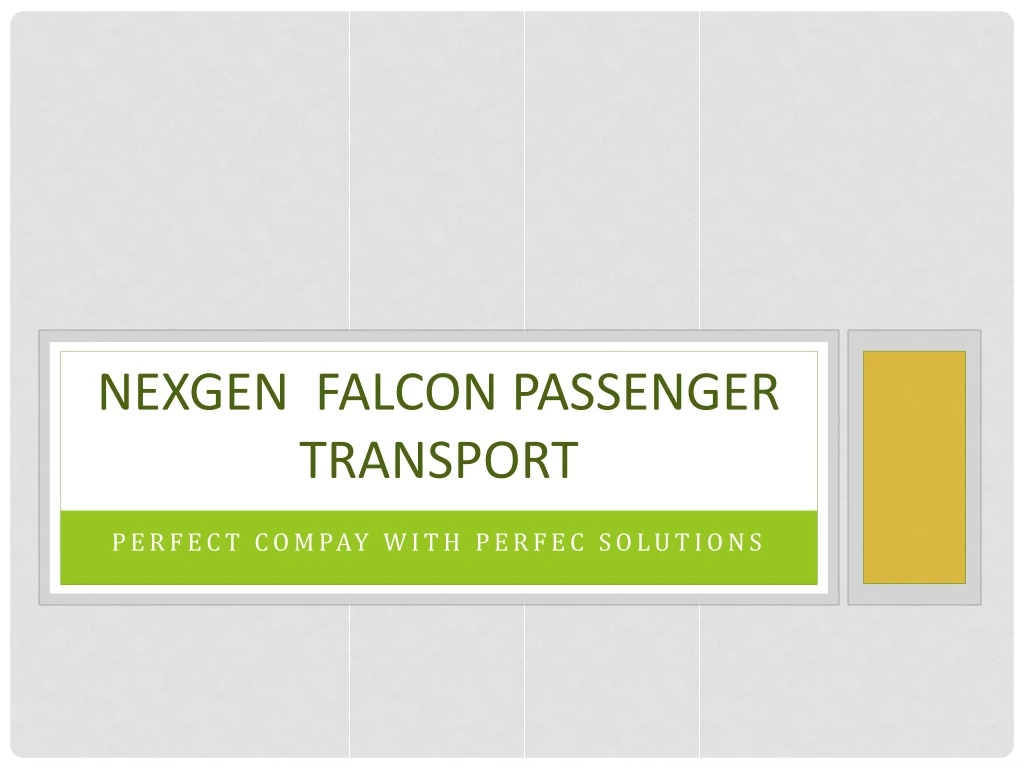 nexgen falcon passenger transport