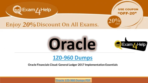 Oracle 1Z0-960 Exam Dumps, 1Z0-960 Practice Test Questions