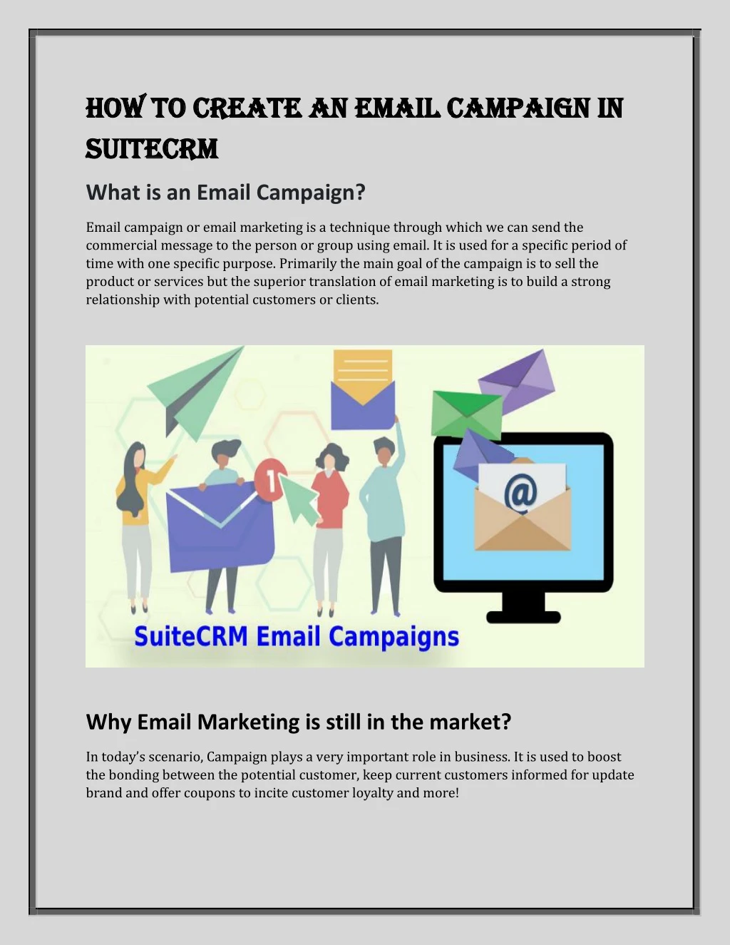 how to create an email campaign in how to create