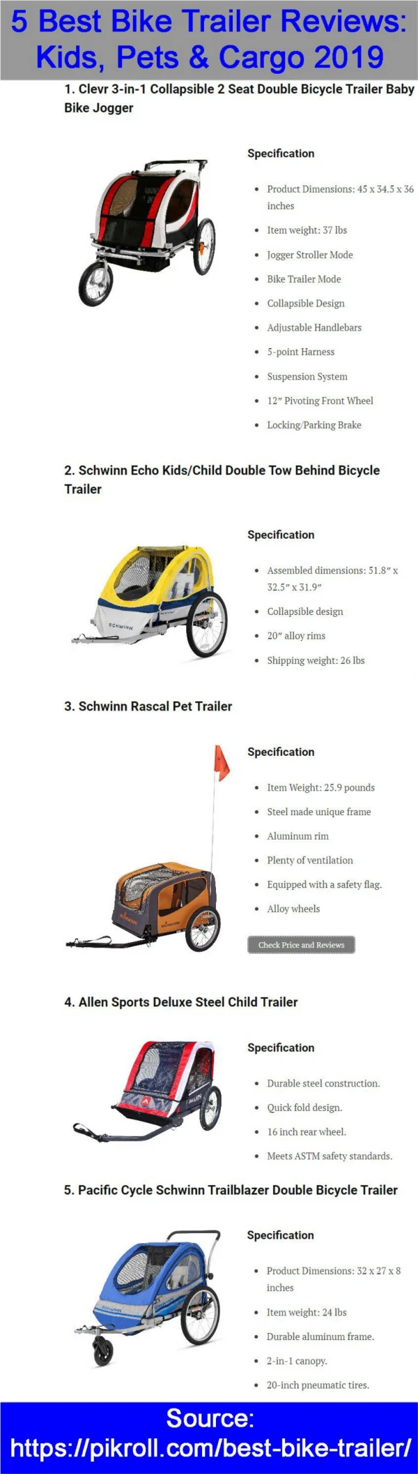 Best Bike Trailer Reviews: Kids, Pets & Cargo